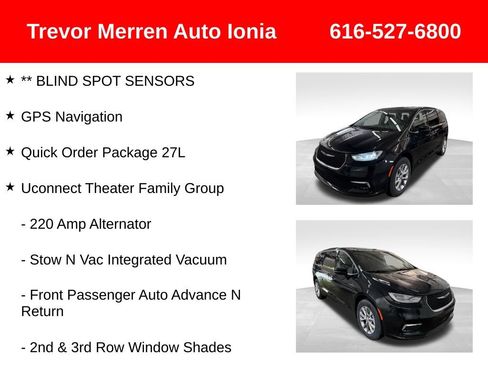 Used 2023 Chrysler Pacifica Touring-L w/ Uconnect Theater Family Group AWD/4WD image 25
