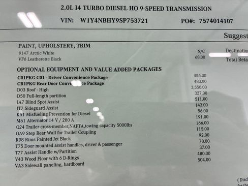 New 2025 Mercedes-Benz Sprinter 2500 image 15