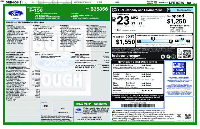 Used 2022 Ford F150 XLT w/ Equipment Group 302A High AWD/4WD image 9