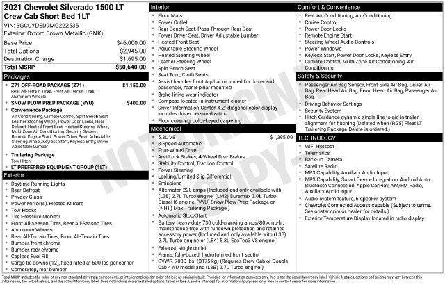 Used 2021 Chevrolet Silverado 1500 LT w/ Z71 Off-Road Package AWD/4WD image 25