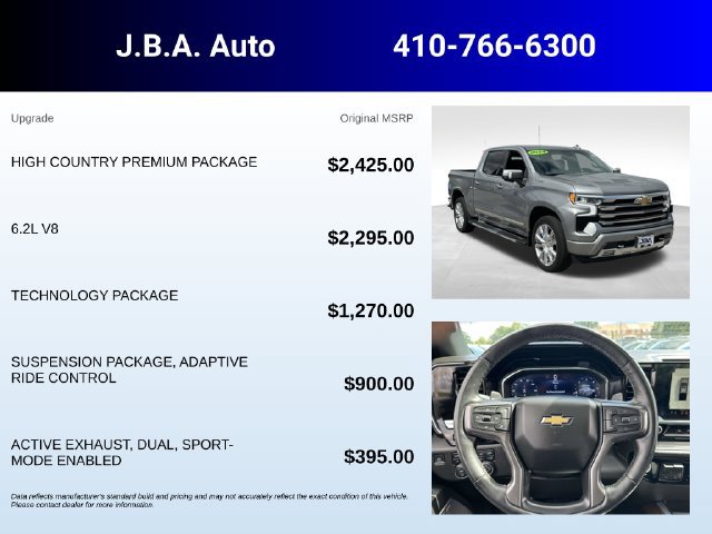 Certified 2024 Chevrolet Silverado 1500 High Country w/ High Country Premium Package AWD/4WD image 5
