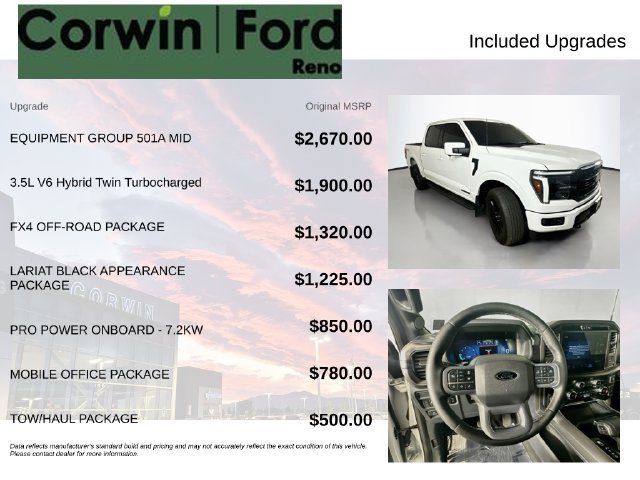 Certified 2025 Ford F150 Lariat w/ Equipment Group 501A Mid AWD/4WD image 3