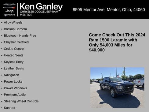 Certified 2024 RAM 1500 Laramie AWD/4WD image 5