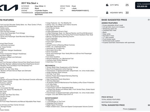 Used 2017 Kia Soul + FWD image 2