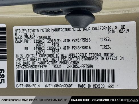 Used 2019 Toyota Tacoma SR5 AWD/4WD image 29