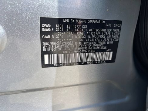 Used 2022 Subaru Ascent Limited AWD/4WD image 30