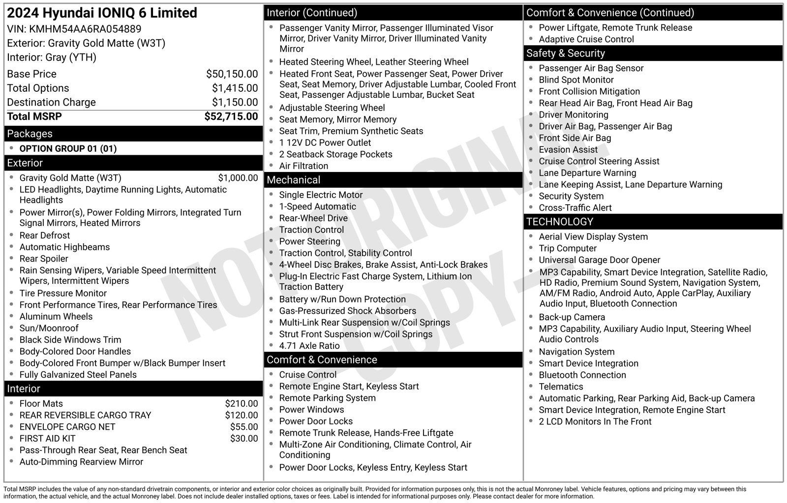 Used 2024 Hyundai Ioniq 6 Limited RWD image 1