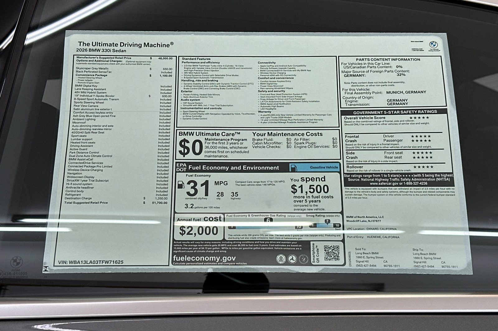 New 2026 BMW 330i Sedan w/ Convenience Package RWD image 29