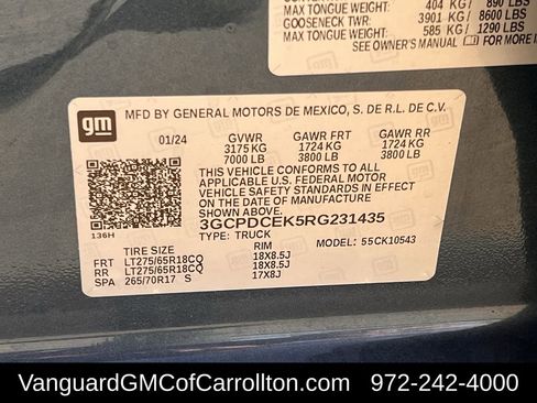 Used 2024 Chevrolet Silverado 1500 Custom Trail Boss image 29