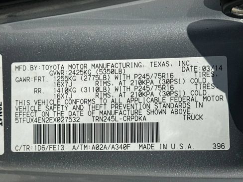 Used 2014 Toyota Tacoma 4x4 Access Cab w/ Convenience Package image 36