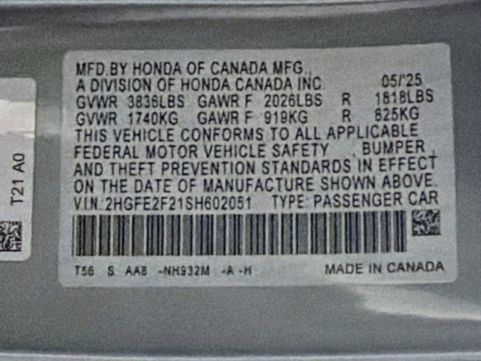 Used 2025 Honda Civic LX image 12