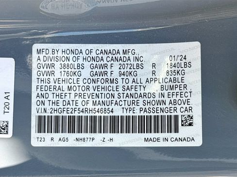 Used 2024 Honda Civic Sport image 37