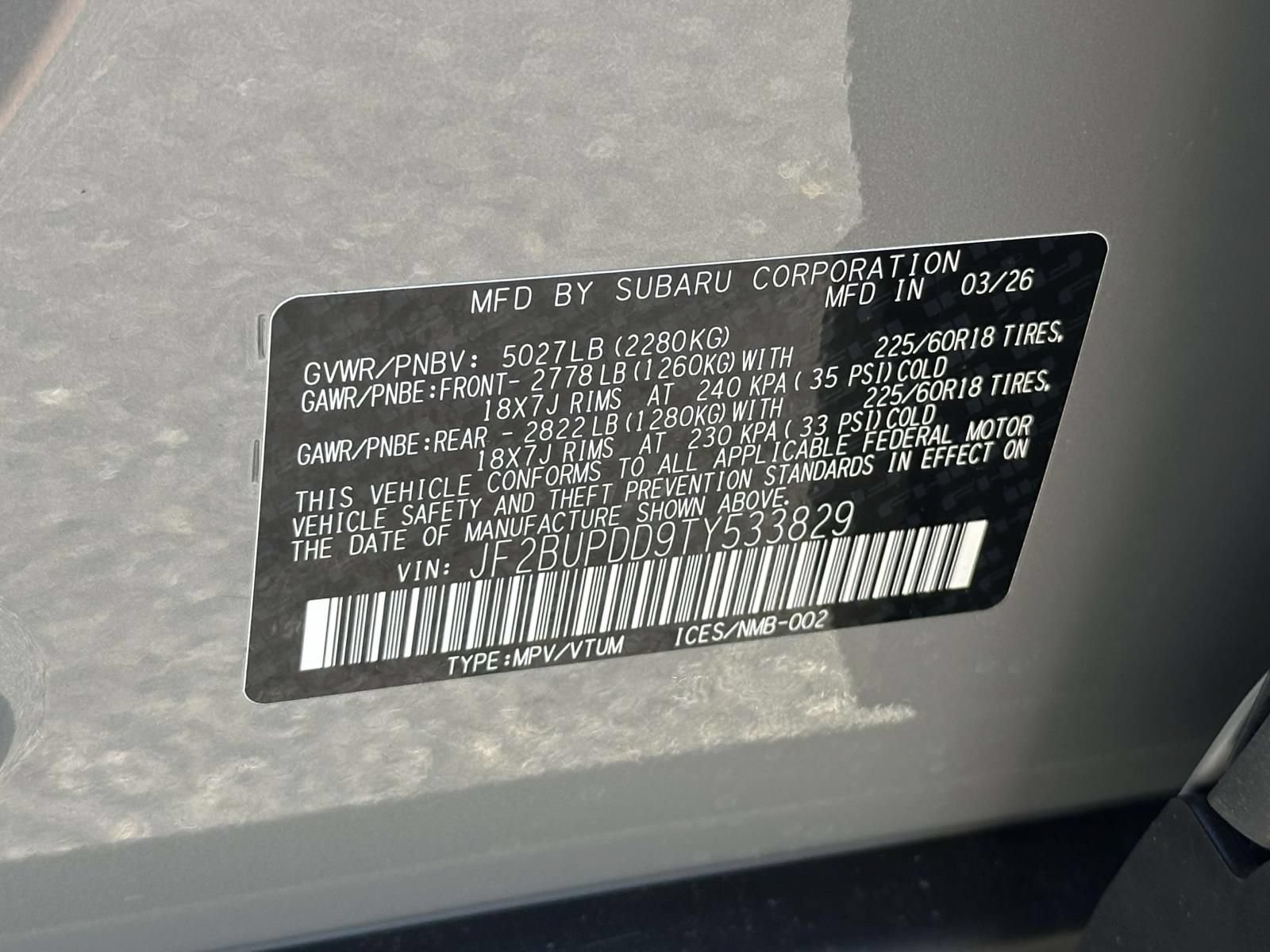New 2026 Subaru Outback Limited AWD/4WD image 15