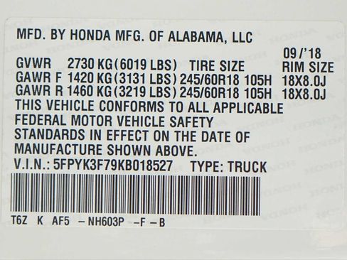 Used 2019 Honda Ridgeline RTL-E image 31