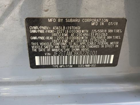 Used 2019 Subaru Crosstrek 2.0i Limited w/ Moonroof Package AWD/4WD image 9