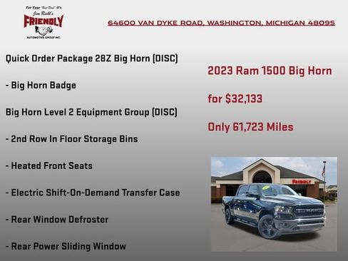 Used 2023 RAM 1500 Big Horn AWD/4WD image 5