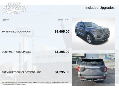 Used 2021 Ford Explorer Platinum w/ Equipment Group 601A AWD/4WD image 11