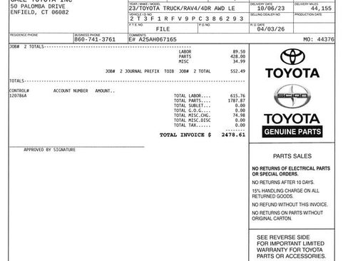 Used 2023 Toyota RAV4 LE AWD/4WD image 13