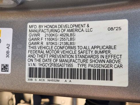 Certified 2025 Honda Accord Touring image 34