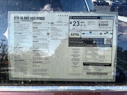 New 2026 Volvo XC90 B6 Plus w/ Protection Package Premier AWD/4WD image 14