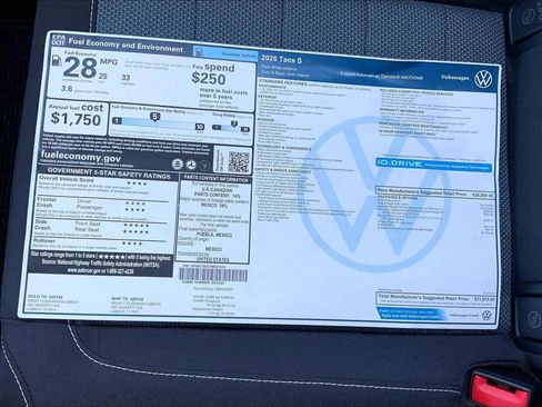New 2026 Volkswagen Taos S AWD/4WD image 22