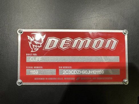 Used 2018 Dodge Challenger SRT Demon w/ Leather Front Seat Group image 66