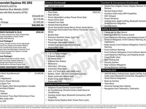 Used 2026 Chevrolet Equinox RS w/ Convenience Package III AWD/4WD image 11