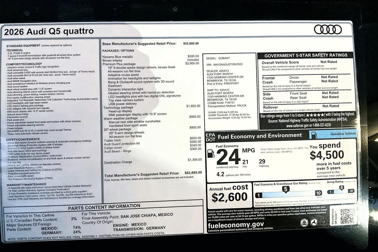New 2026 Audi Q5 Premium AWD/4WD image 19