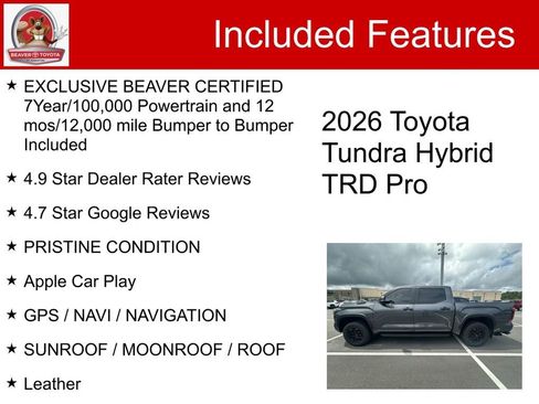 Used 2026 Toyota Tundra TRD Pro AWD/4WD image 5