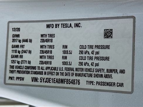 Used 2021 Tesla Model 3 Standard Range Plus RWD image 12