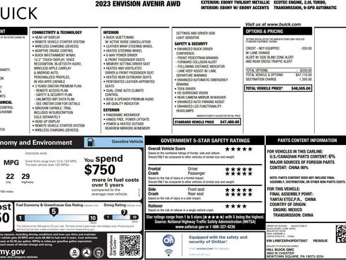 Used 2023 Buick Envision Avenir image 7