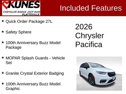 New 2026 Chrysler Pacifica Select image 2