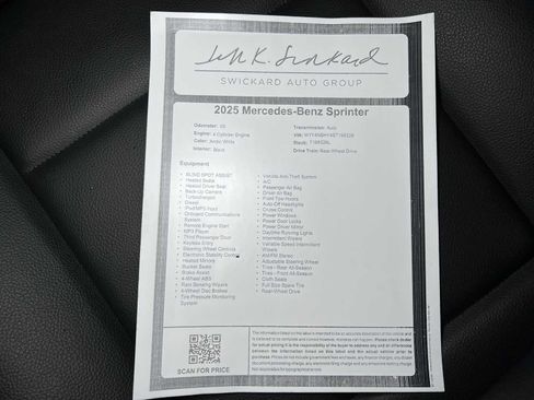 Used 2025 Mercedes-Benz Sprinter 2500 image 34