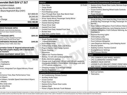 Used 2023 Chevrolet Bolt EUV LT w/ Convenience Package FWD image 42