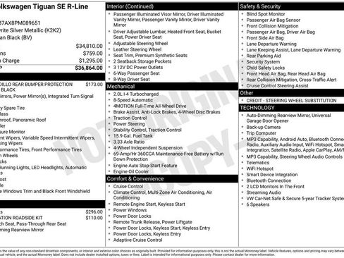 Used 2023 Volkswagen Tiguan SE R-Line AWD/4WD image 5
