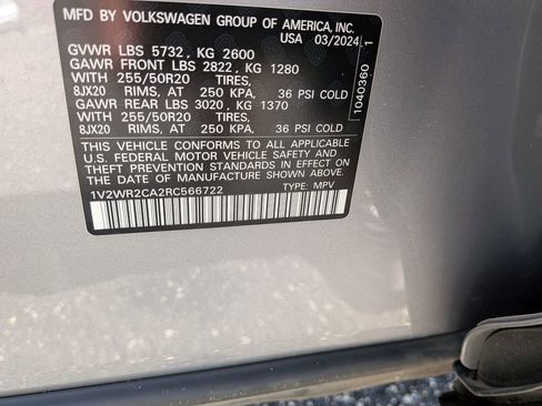 Used 2024 Volkswagen Atlas SE image 34