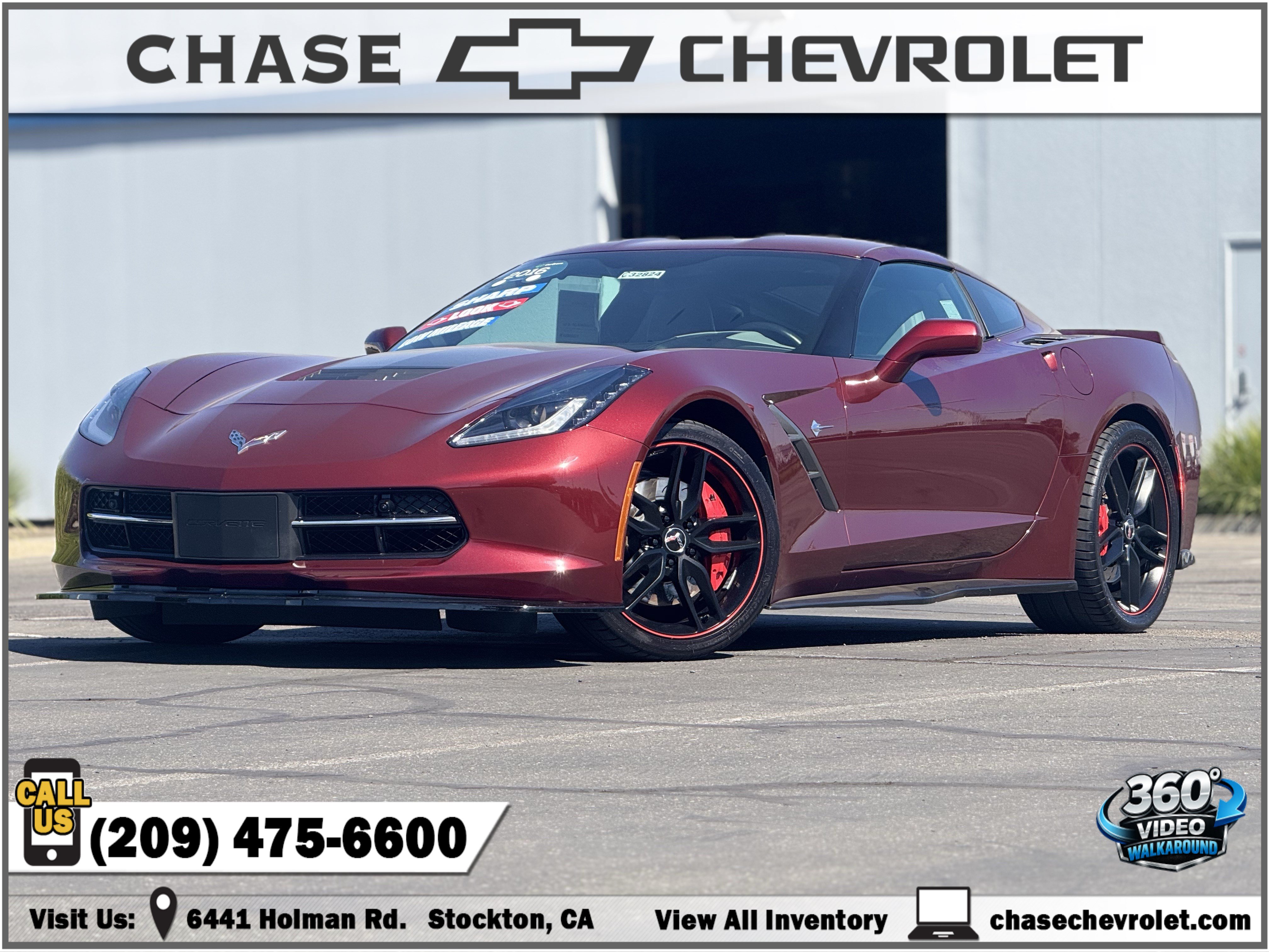 Certified 2016 Chevrolet Corvette Stingray Coupe w/ 3LT Preferred Equipment Group RWD image 1