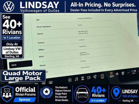 Used 2022 Rivian R1T Adventure AWD/4WD image 27