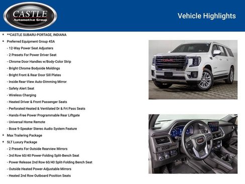 Used 2024 GMC Yukon XL SLT w/ SLT Luxury Package AWD/4WD image 8