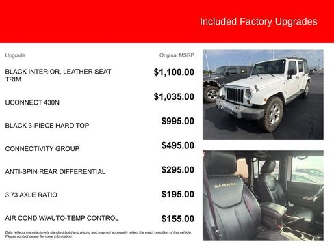 Used 2013 Jeep Wrangler Unlimited Sahara w/ Connectivity Group AWD/4WD image 5