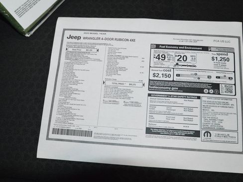 Used 2025 Jeep Wrangler Unlimited Rubicon 4xe w/ Safety Group image 18