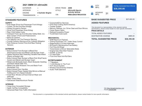 Used 2021 BMW X1 xDrive28i image 45