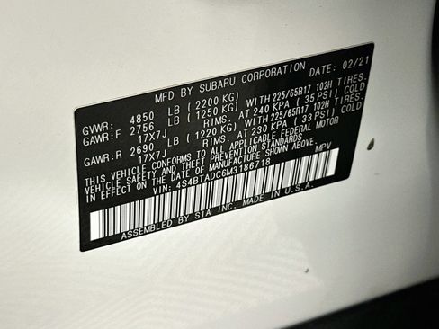 Used 2021 Subaru Outback Premium AWD/4WD image 30