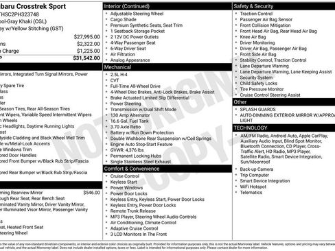 Used 2023 Subaru Crosstrek 2.5i Sport image 15