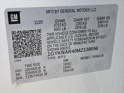 Used 2021 Cadillac XT5 Luxury w/ LPO, Floor Liner Package FWD image 16