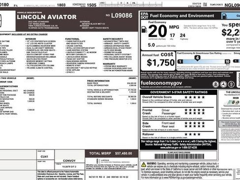 Used 2022 Lincoln Aviator AWD w/ Premium Package image 2