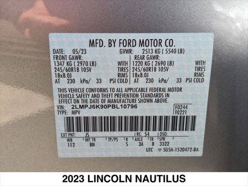 Used 2023 Lincoln Nautilus Reserve FWD image 28