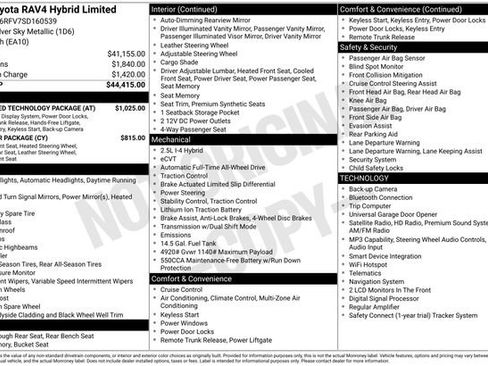 Certified 2025 Toyota RAV4 Limited w/ Advanced Technology Package AWD/4WD image 35