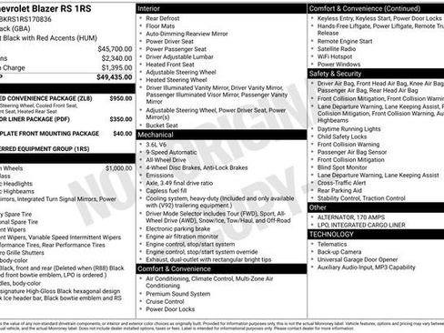 Used 2024 Chevrolet Blazer RS w/ Enhanced Convenience Package image 5