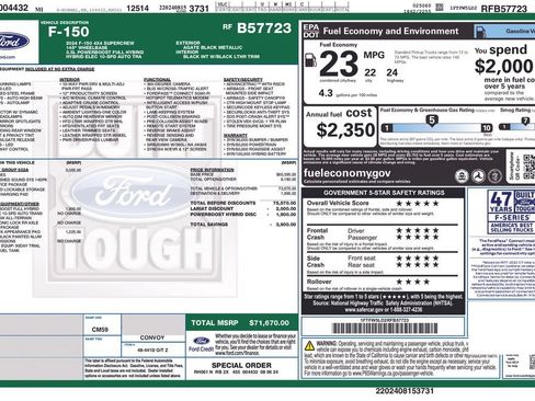 Used 2024 Ford F150 Lariat w/ Equipment Group 502A High AWD/4WD image 5